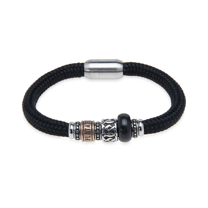 Pulsera de nylon negra