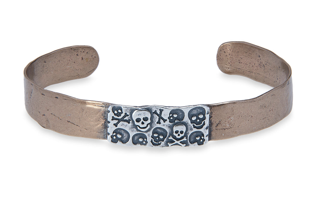 Bronze bracelet with 925 Silver Triton