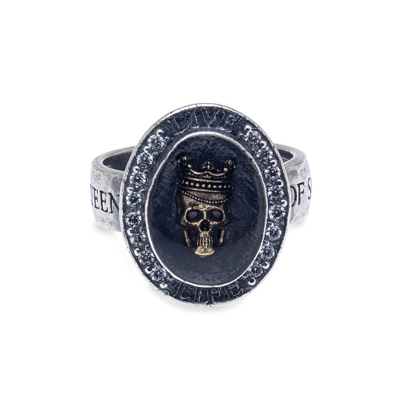 Anillo Unisex Calavera Cordelia en Plata 925 1