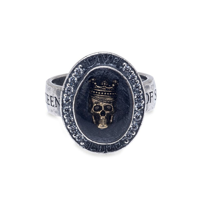 Anillo Unisex Calavera Cordelia en Plata 925 1