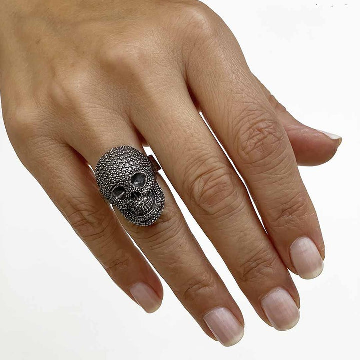 Anillo Unisex Calavera Amosu en bronce 2