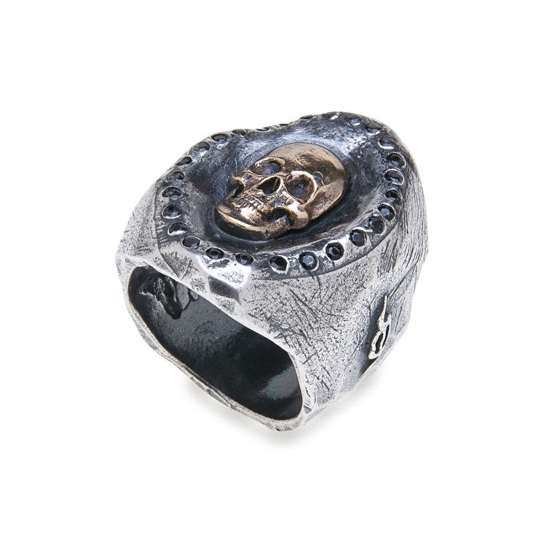 Anillo Unisex Calavera Trom en Plata 925 1