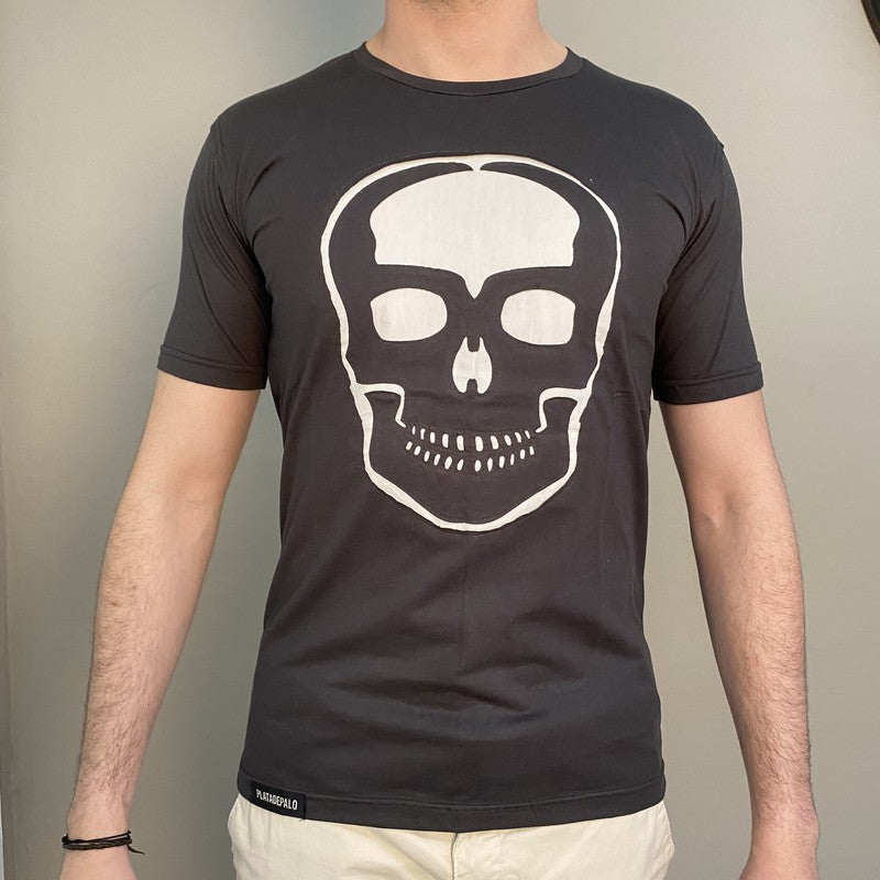 Camiseta Skull Calado Blanco 3