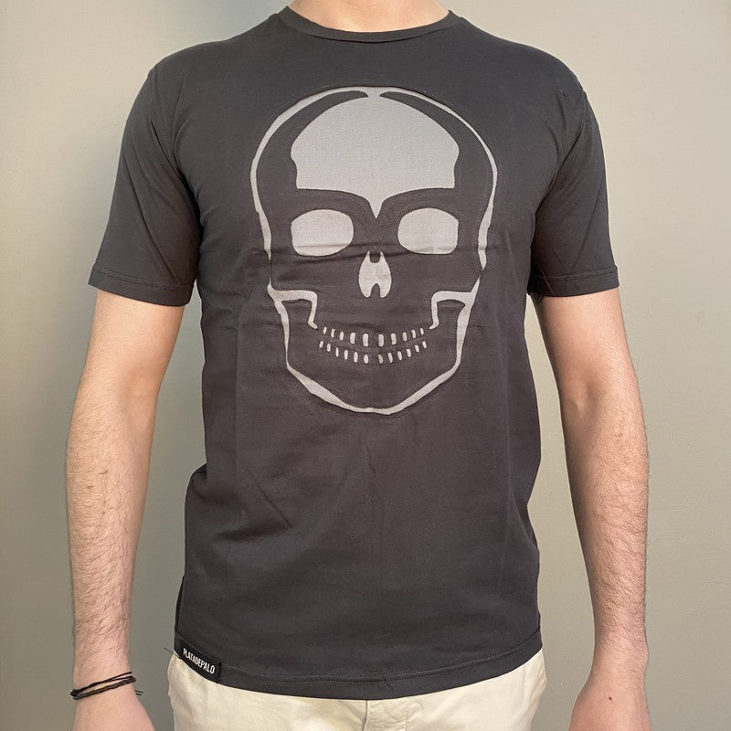 Camiseta Skull Calado Gris 3