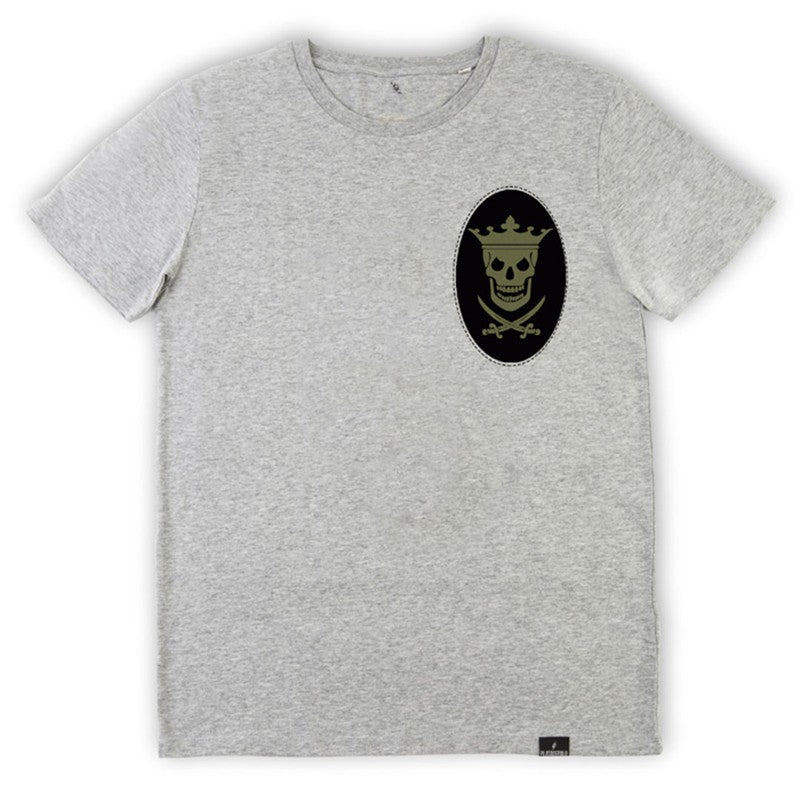 Camiseta Skull Escudo Gris 2