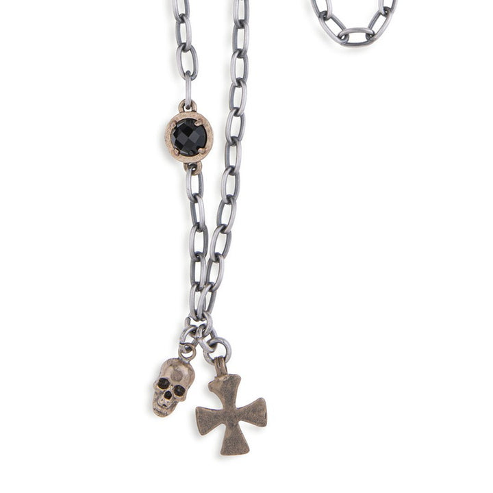 Collar Unisex Calavera Ratun en cadena 2