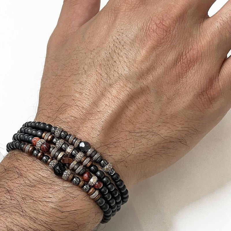 Pulsera Hombre ACORA elástica de bolas 2