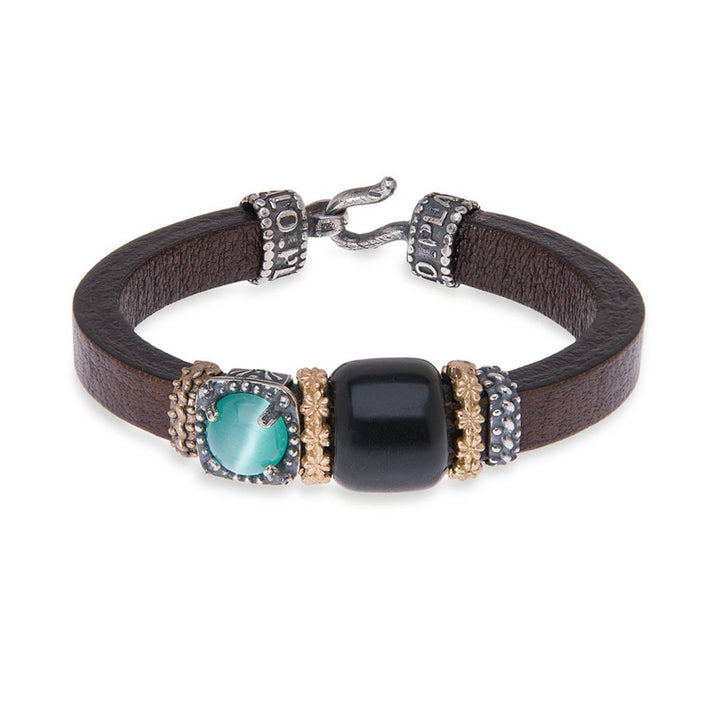 Pulsera Mujer Besar de cuero 1