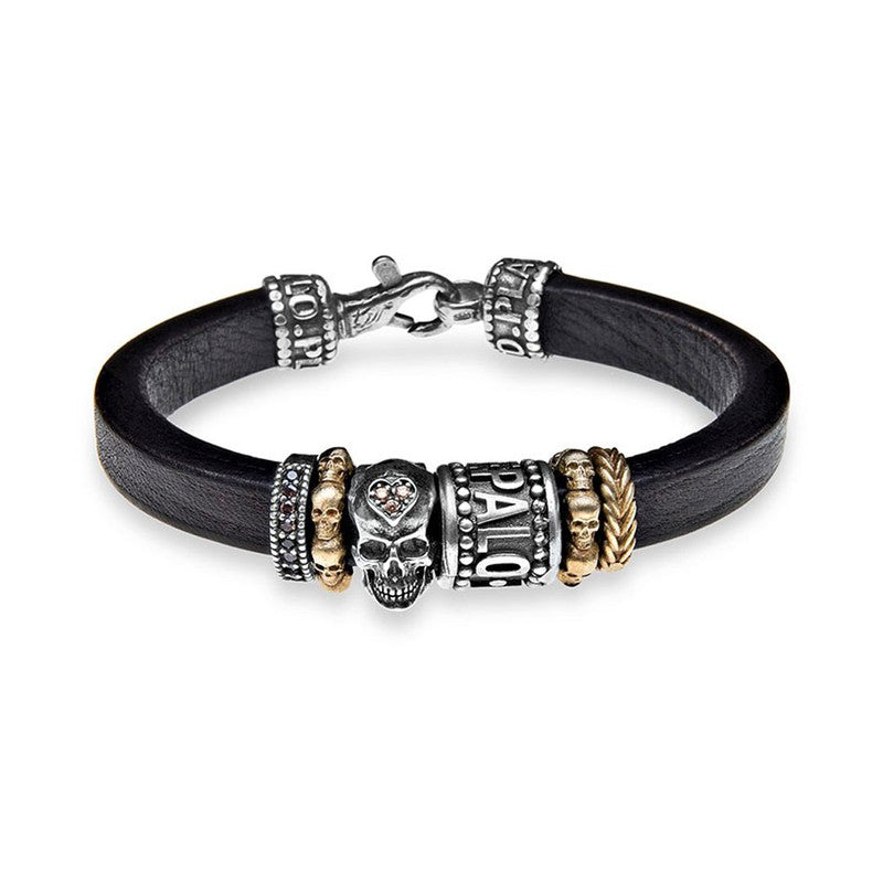 Pulsera Skull PLATADEPALO Jaques 1