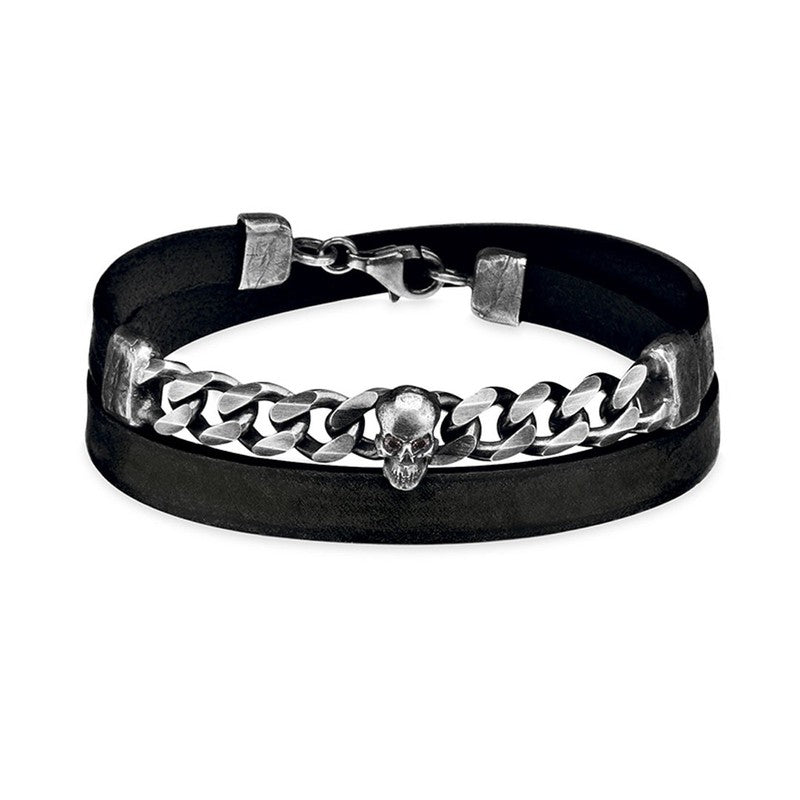 Pulsera Unisex Calavera Palmas 1