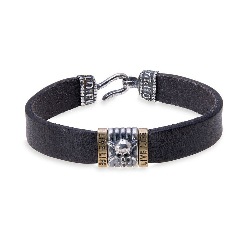 Pulsera Unisex Calavera Hombrehattan 1