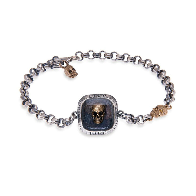 Pulsera Unisex Calavera Nuvak en cadena 1