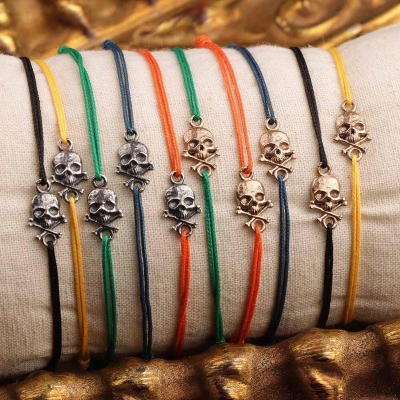 Pulsera Unisex Calavera Bimor de nylon 2